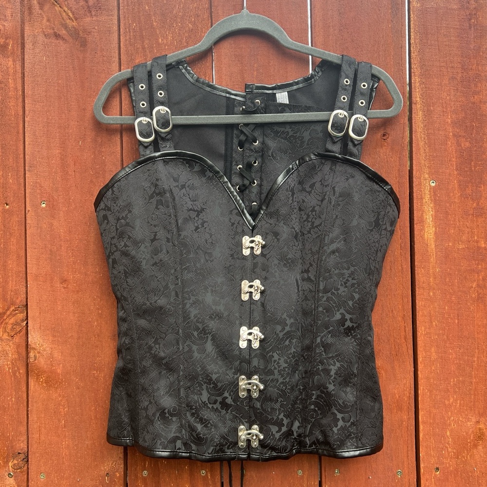 2xl black corset